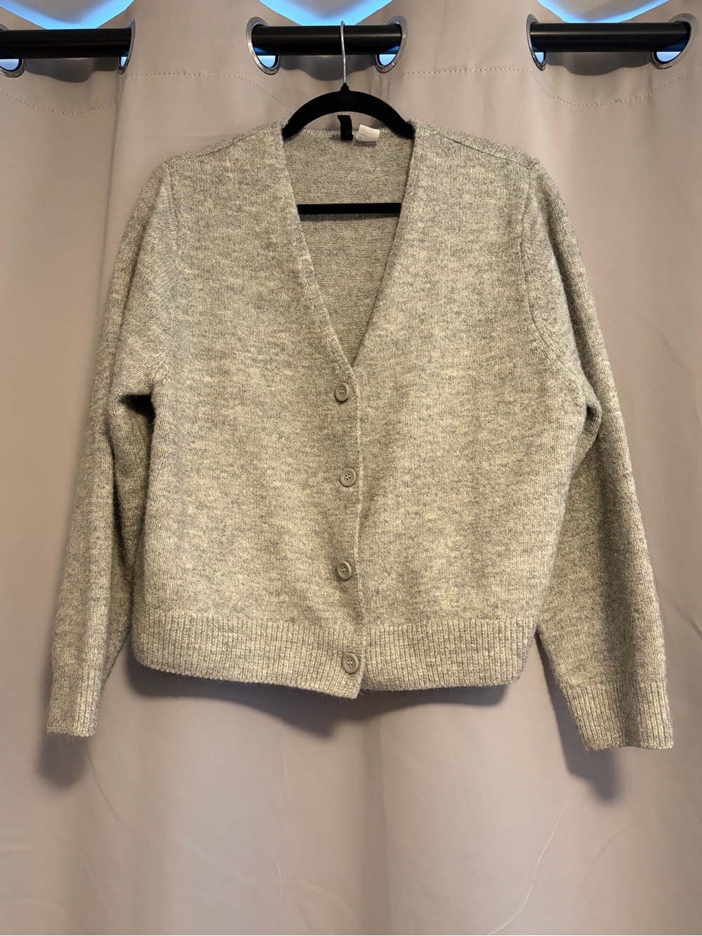 Divided Heather Gray V-Neck Button Cardigan